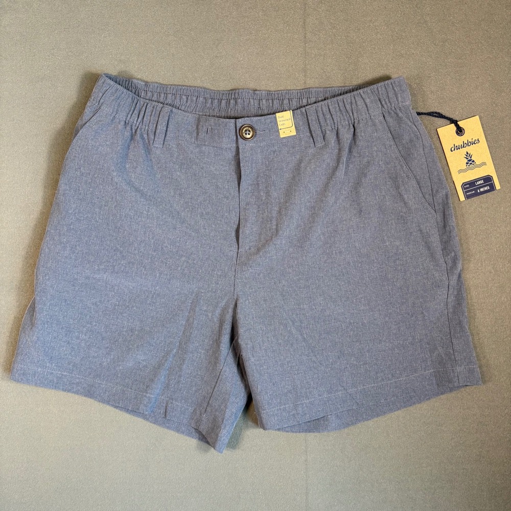 Chubbies 6" Everywear Shorts "The Moonlight Sonatas" Blue Large Shorts NWT